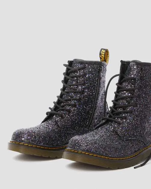 1460 Kids Glitter Lace Up Boot