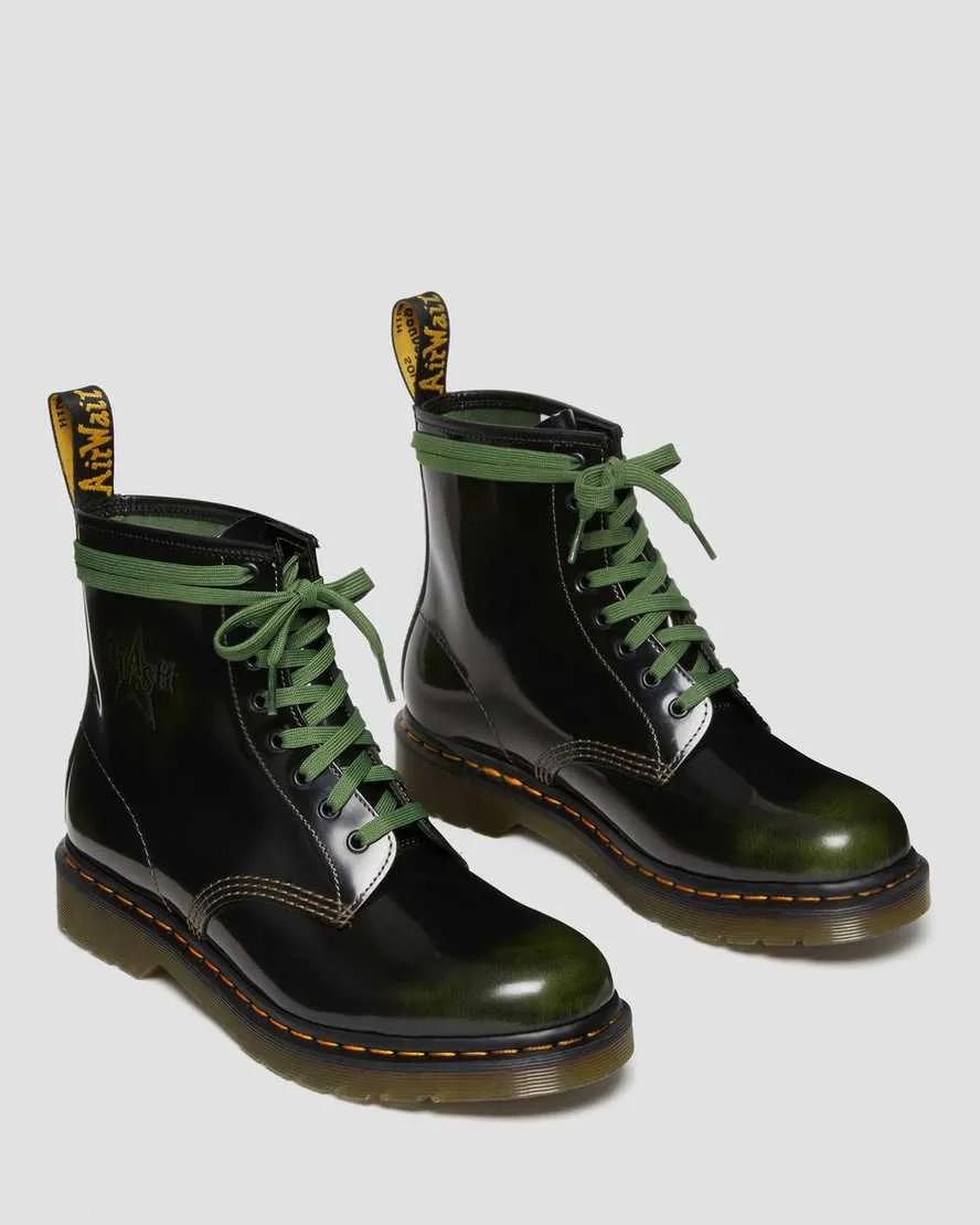 1460 THE CLASH GREEN BOOTS