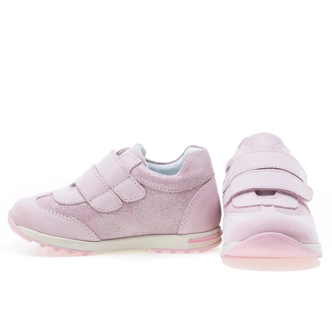 (2333-19) Emel light pink Velcro Trainers