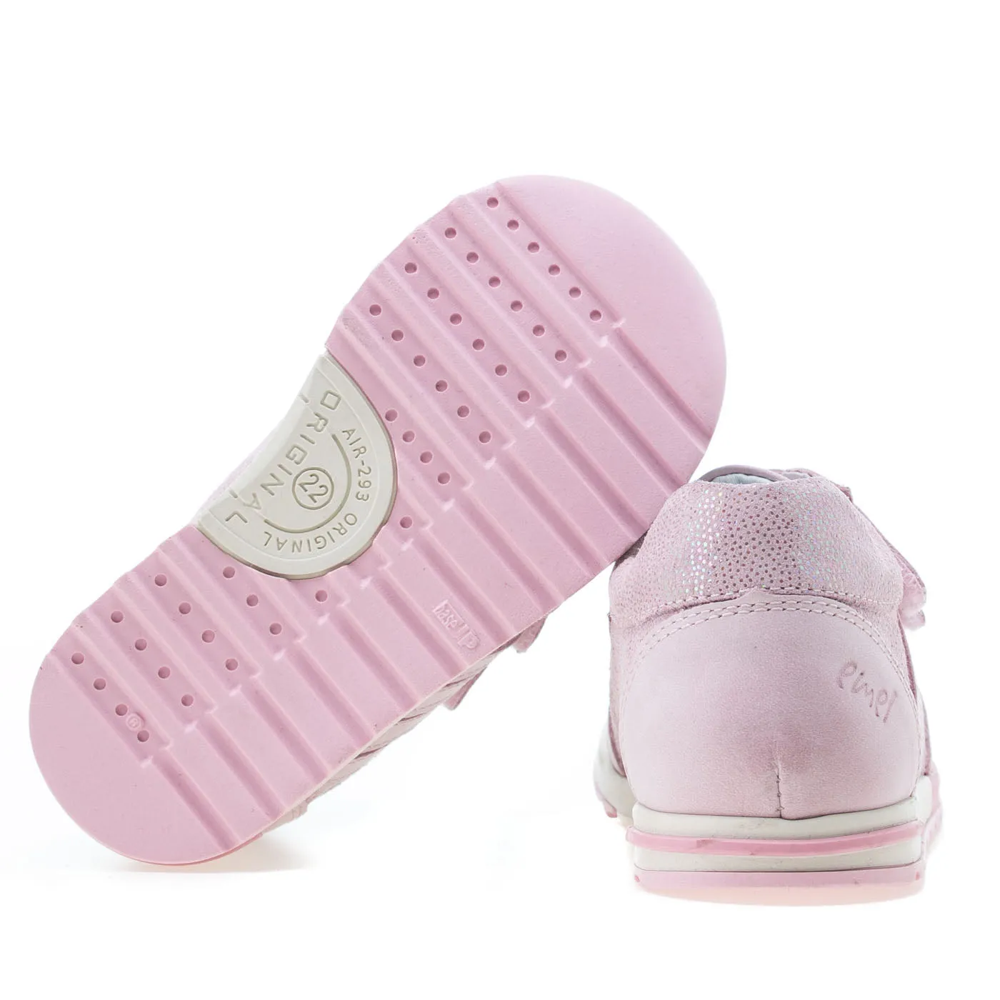 (2333-19) Emel light pink Velcro Trainers