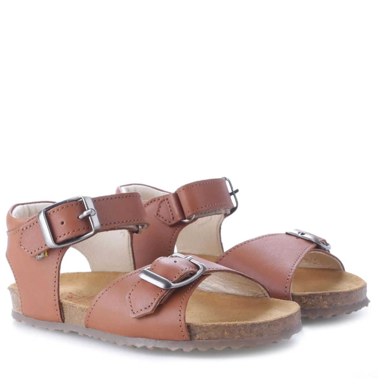 (2713-2 / 2714-2) Emel  brown velcro sandals