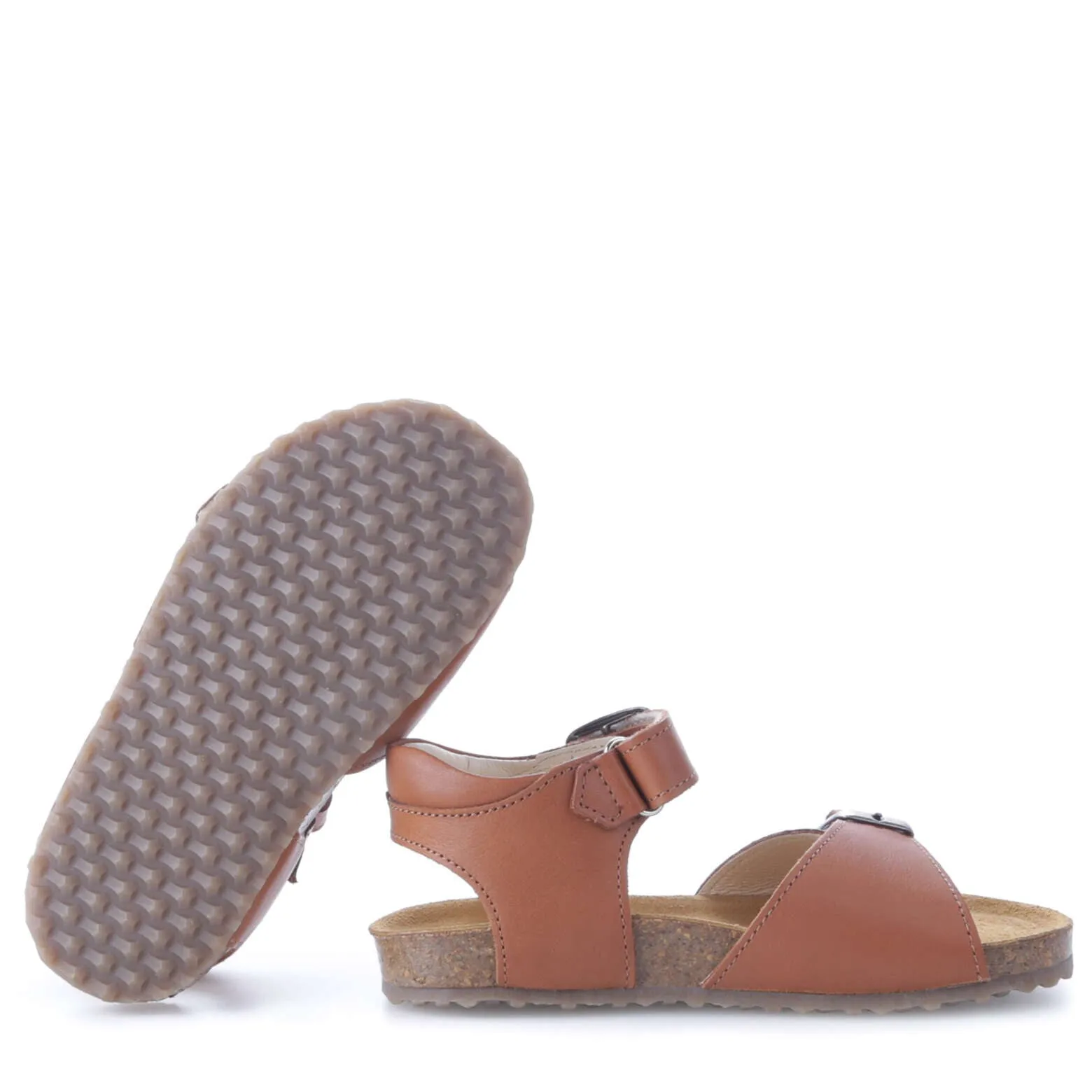 (2713-2 / 2714-2) Emel  brown velcro sandals