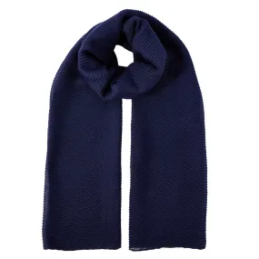 Accessorize London Women's Blue Lightweight Pleat Scarf