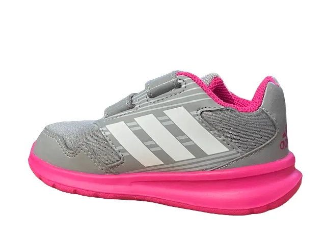 Adidas AltaRun CF BA9412 gray-pink girls' sneakers