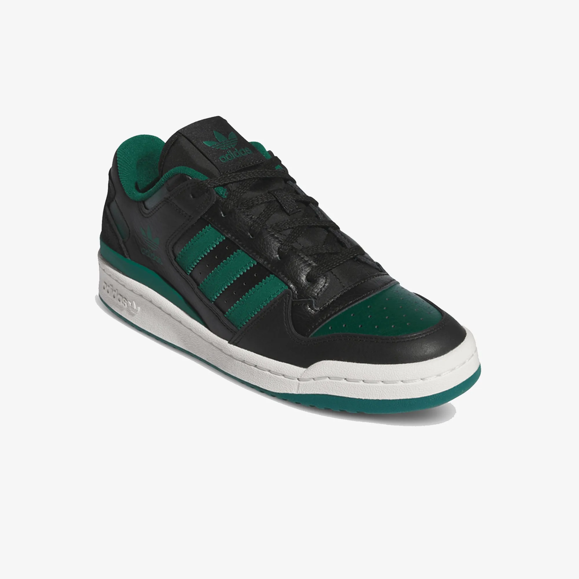 Adidas Originals | FORUM LOW CL  { CORE BLACK/COLLEGIATE GREEN/CLOUD WHITE