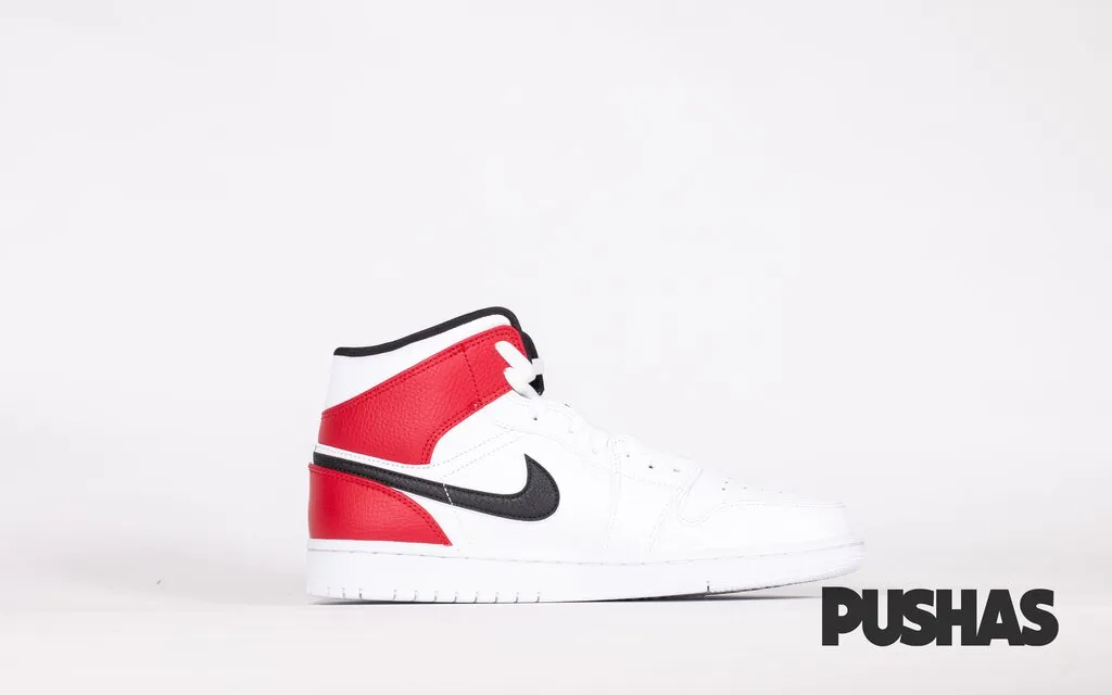 Air Jordan 1 Mid 'White Black Gym Red'