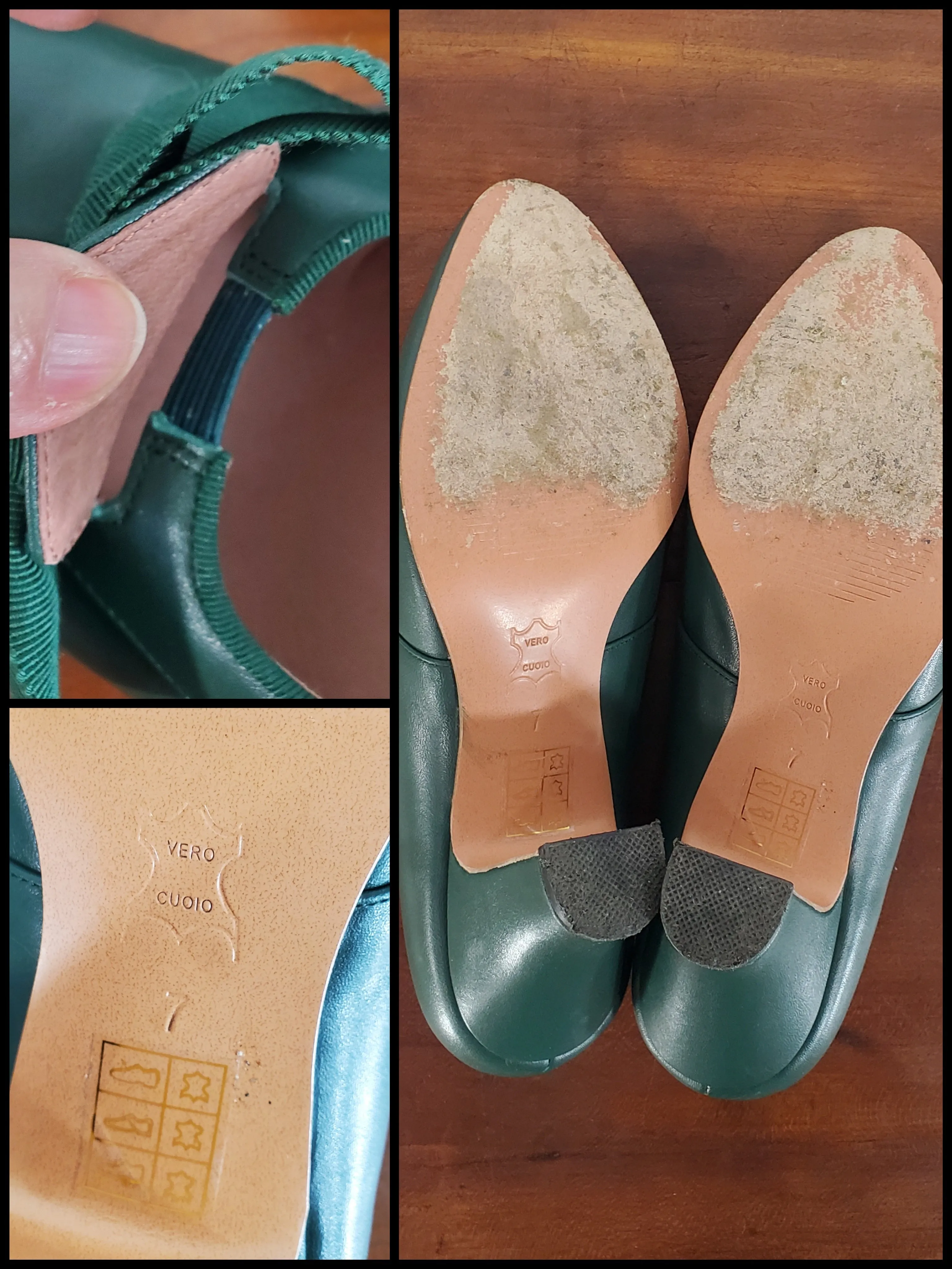 American Duchess Hazel Pumps in Green - Size 7