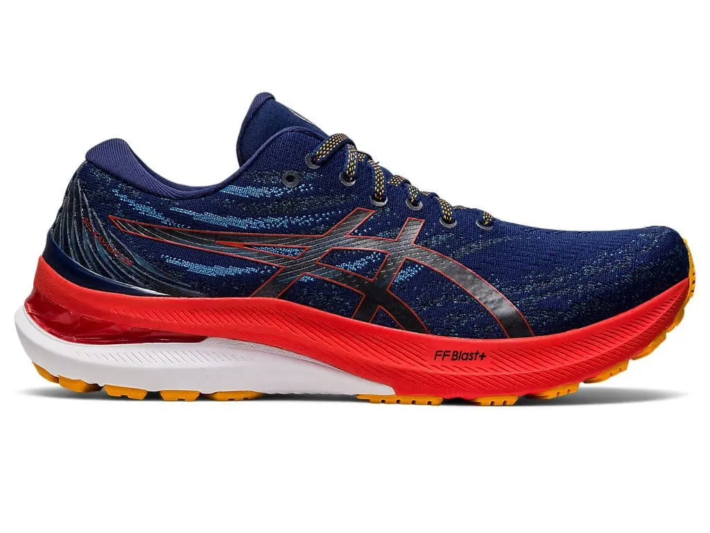 Asics Gel-Kayano 29 Men's Running Shoes - Deep Ocean/Cherry Tomato