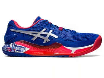 Asics Gel Resolution 9 Limited Edition Tennis Shoe | Asics Blue/Pure Silver