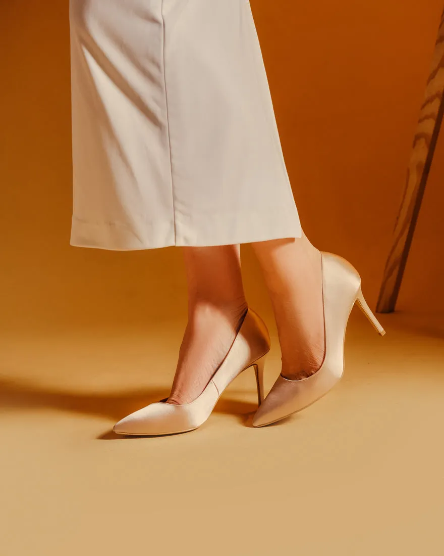 Athena Satin Pumps