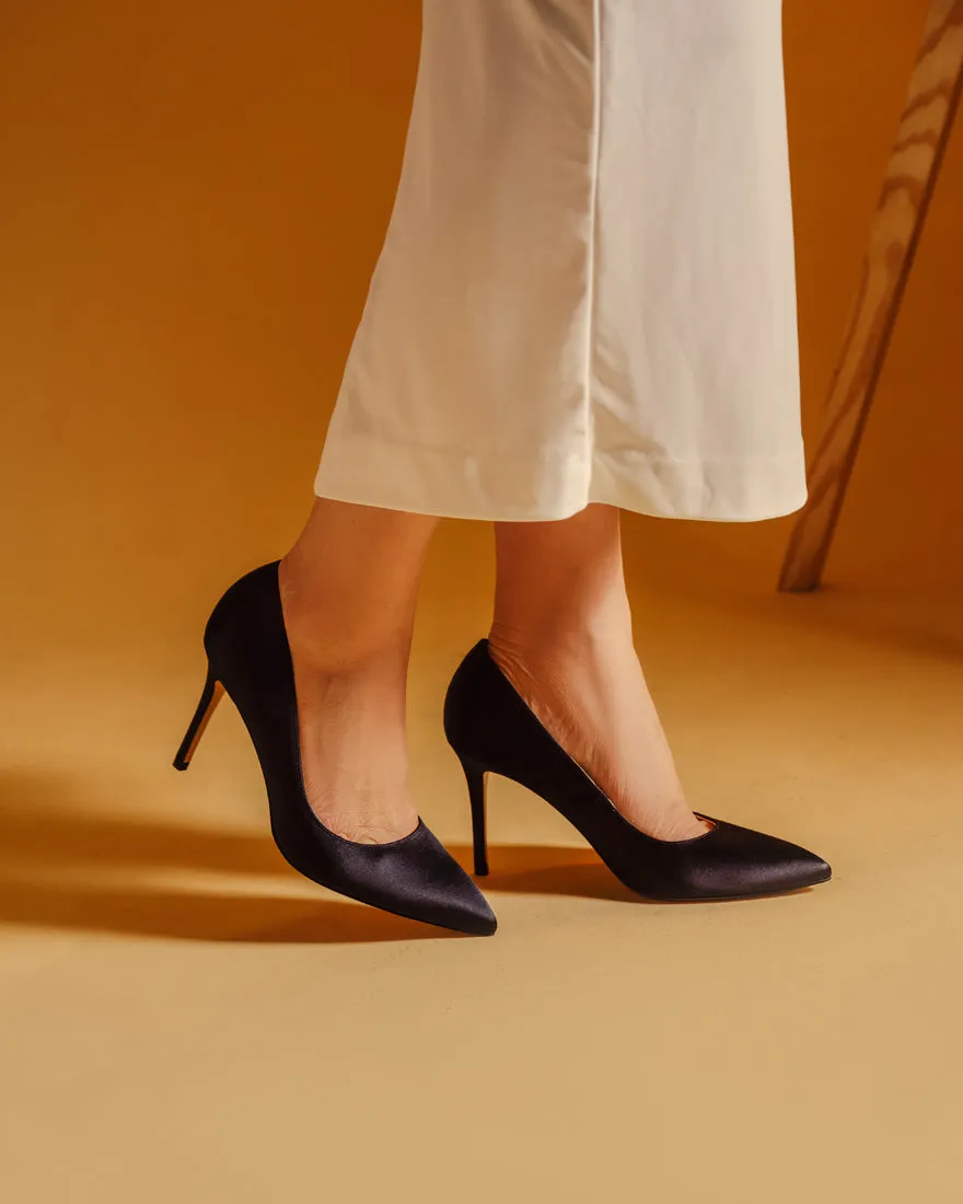 Athena Satin Pumps