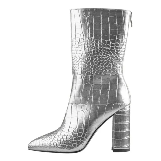 Boots Queen Krocola (Silver)