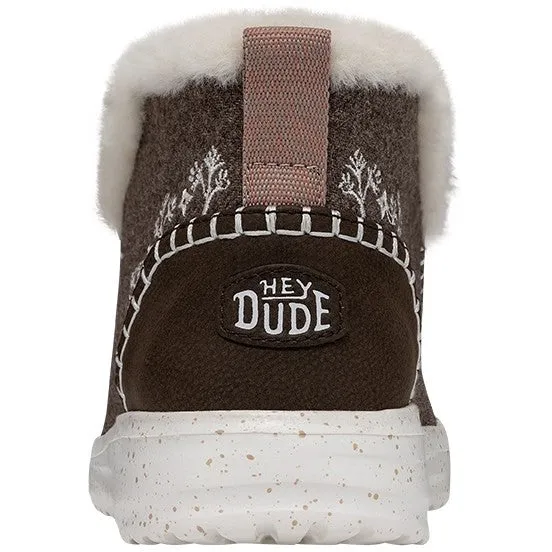 Hey Dude Denny Wool Womens Warm Lined Ankle Boot