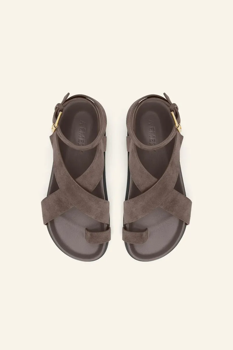 JALEN SANDAL-SLATE SUEDE