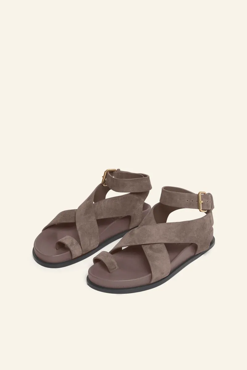 JALEN SANDAL-SLATE SUEDE