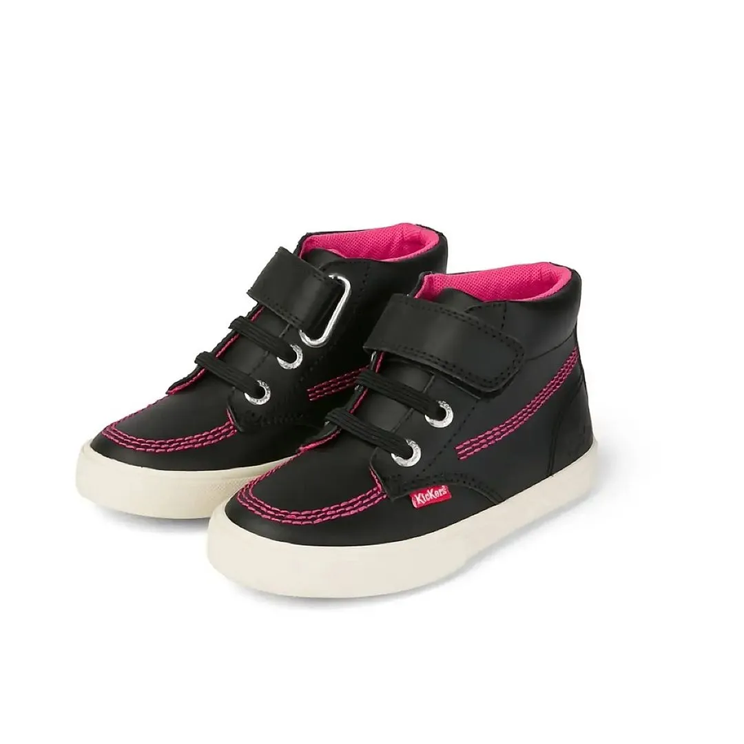 Kickers Kacey Hi Kids Black Shoes