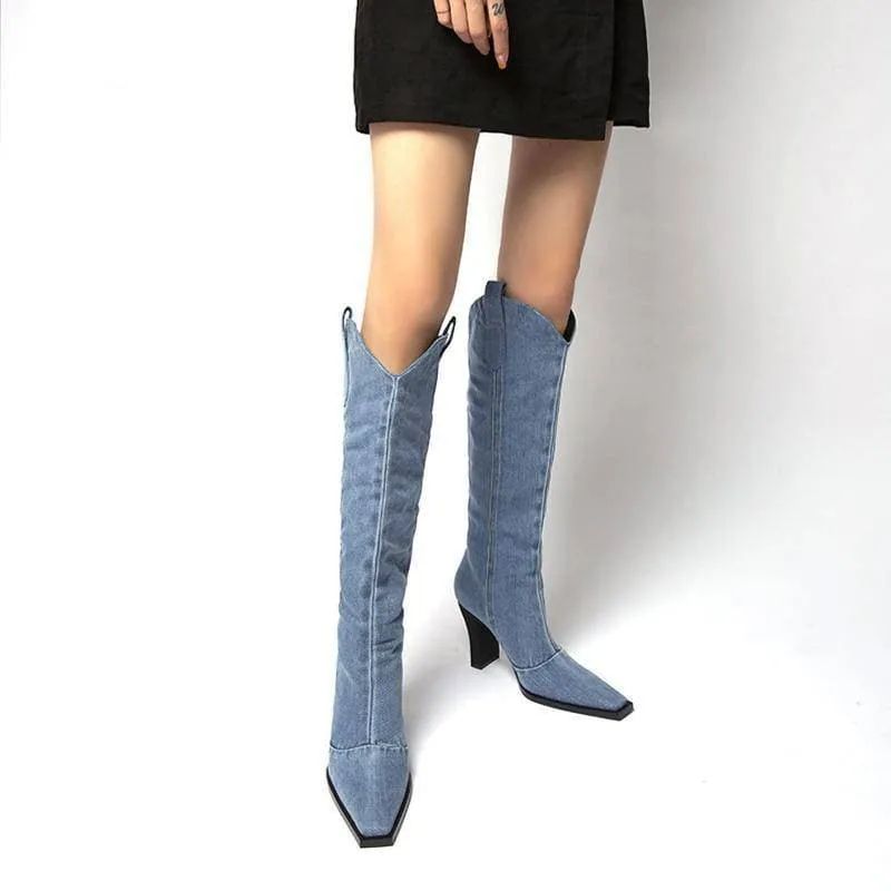 Knee High Western Cowboy Boots