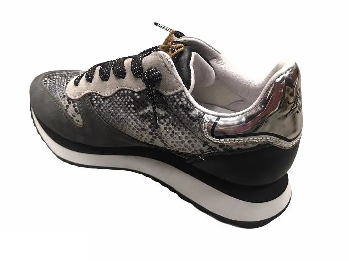 Lotto Leggenda women's low sneakers Wedge Python 215091 1LT asphalt grey-black