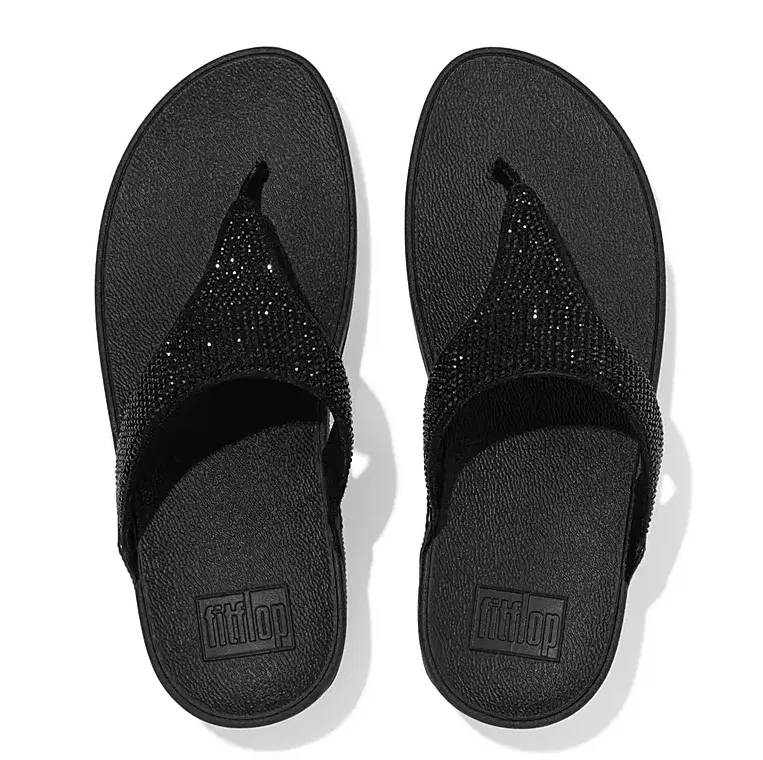 Lulu Glitter Women's Toe Post Slip On Sandal