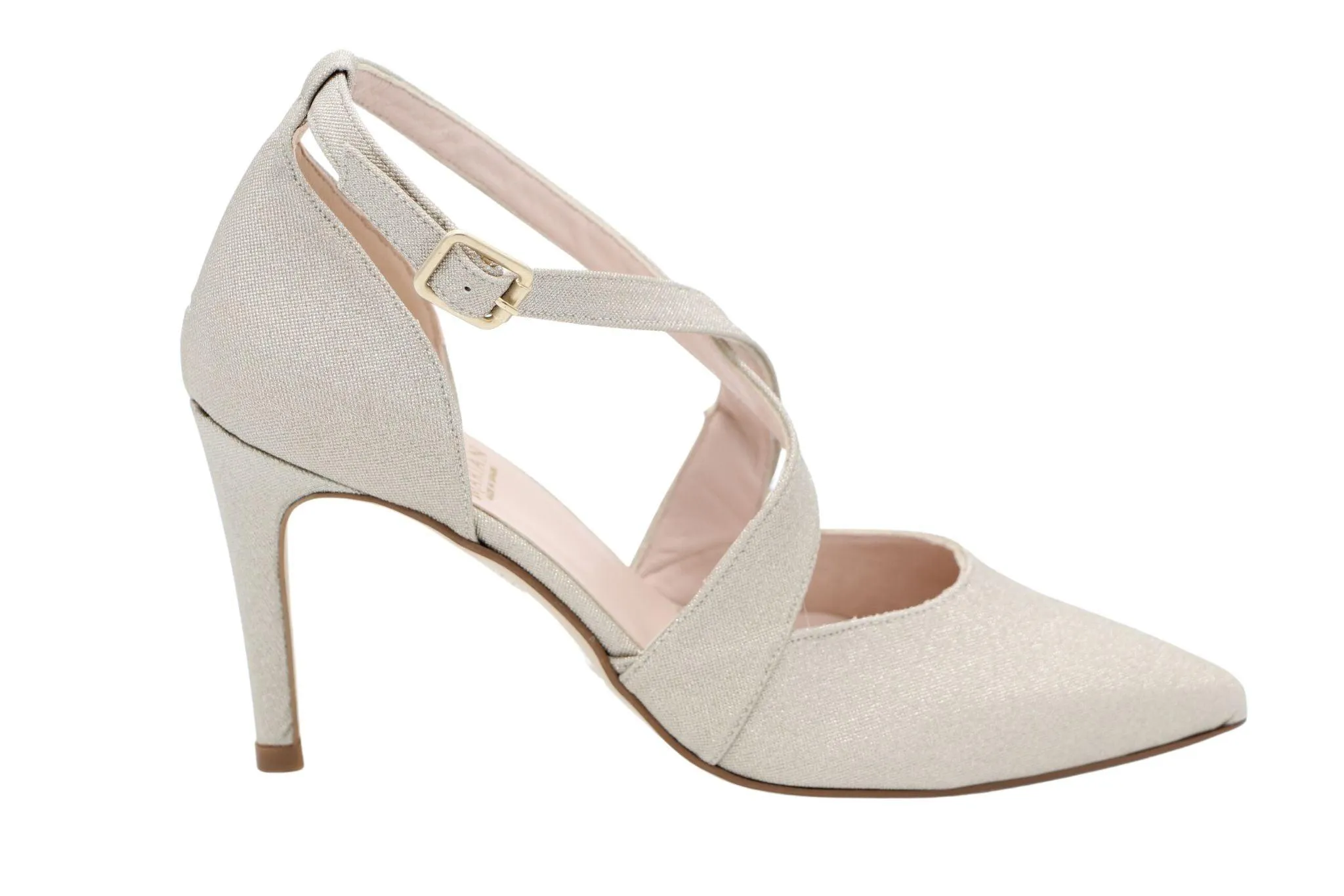 Marian Gold Shimmer Pointed Toe Shoe