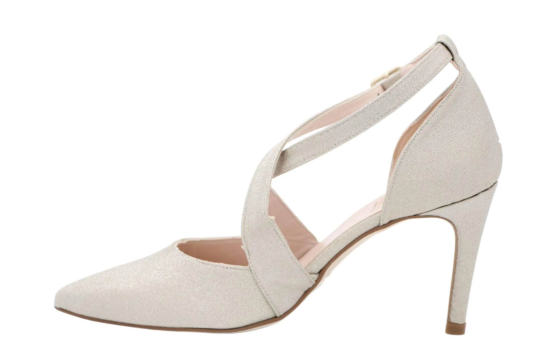 Marian Gold Shimmer Pointed Toe Shoe