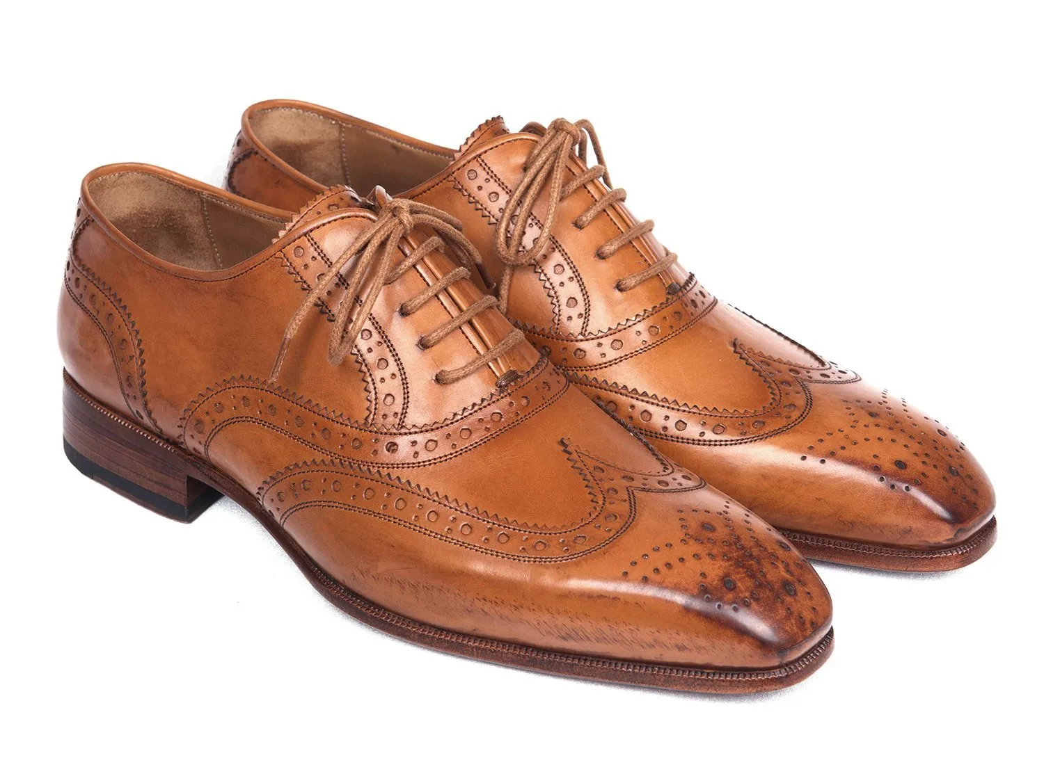 Paul Parkman Wingtip Oxfords Cognac