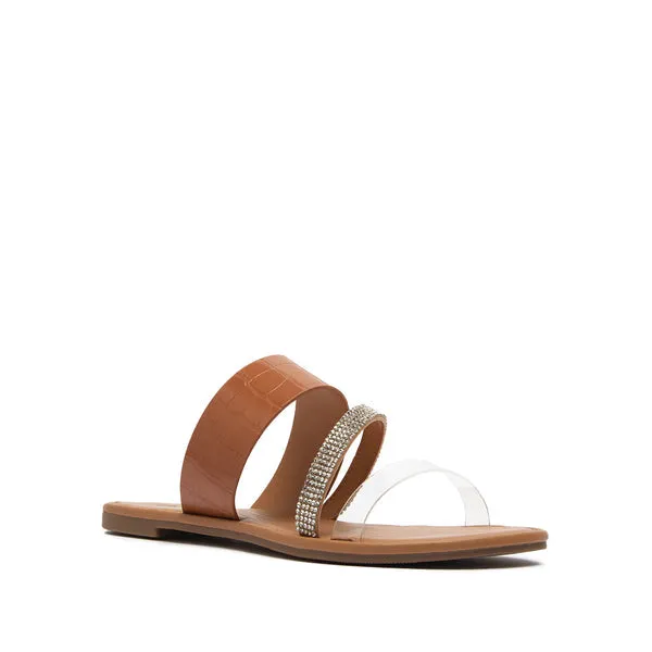 Qupid Athena Croco Sandal Slides