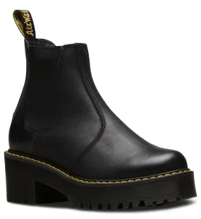 ROMETTY BLACK BURNISHED WYOMING PLATFORM CHELSEA BOOT