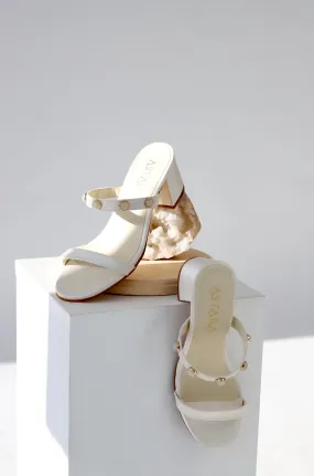 SELENE Moonstone Ivory Satin Sandal