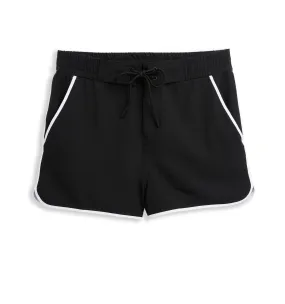 Swim 2.5" High Waisted Board Short - Black Novelty