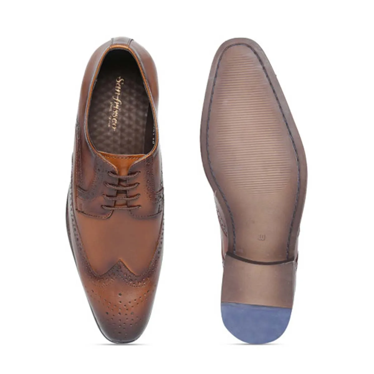 Tan Leather Brogue shoes