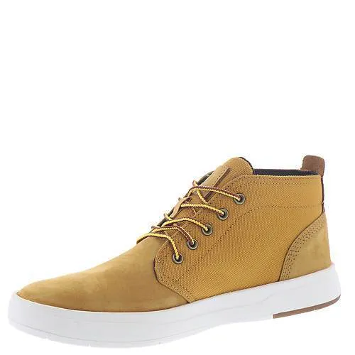 Timberland Men's Davis Square Mixed-Media Wheat Nubuck