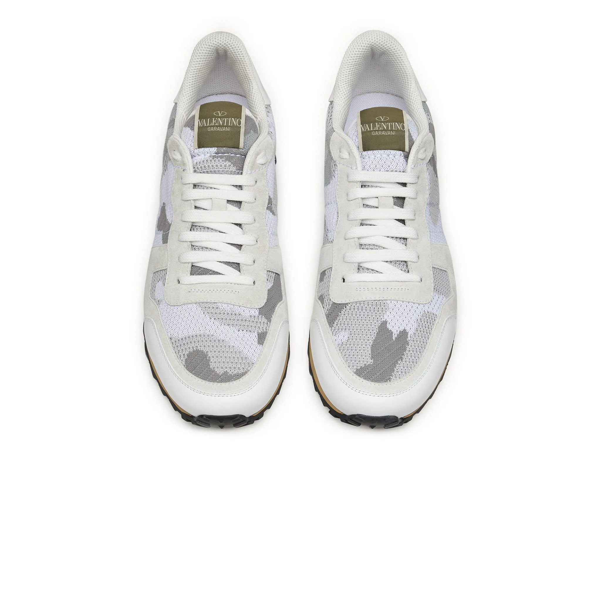 Valentino Rockrunner Camouflage White Mesh Sneaker (W)