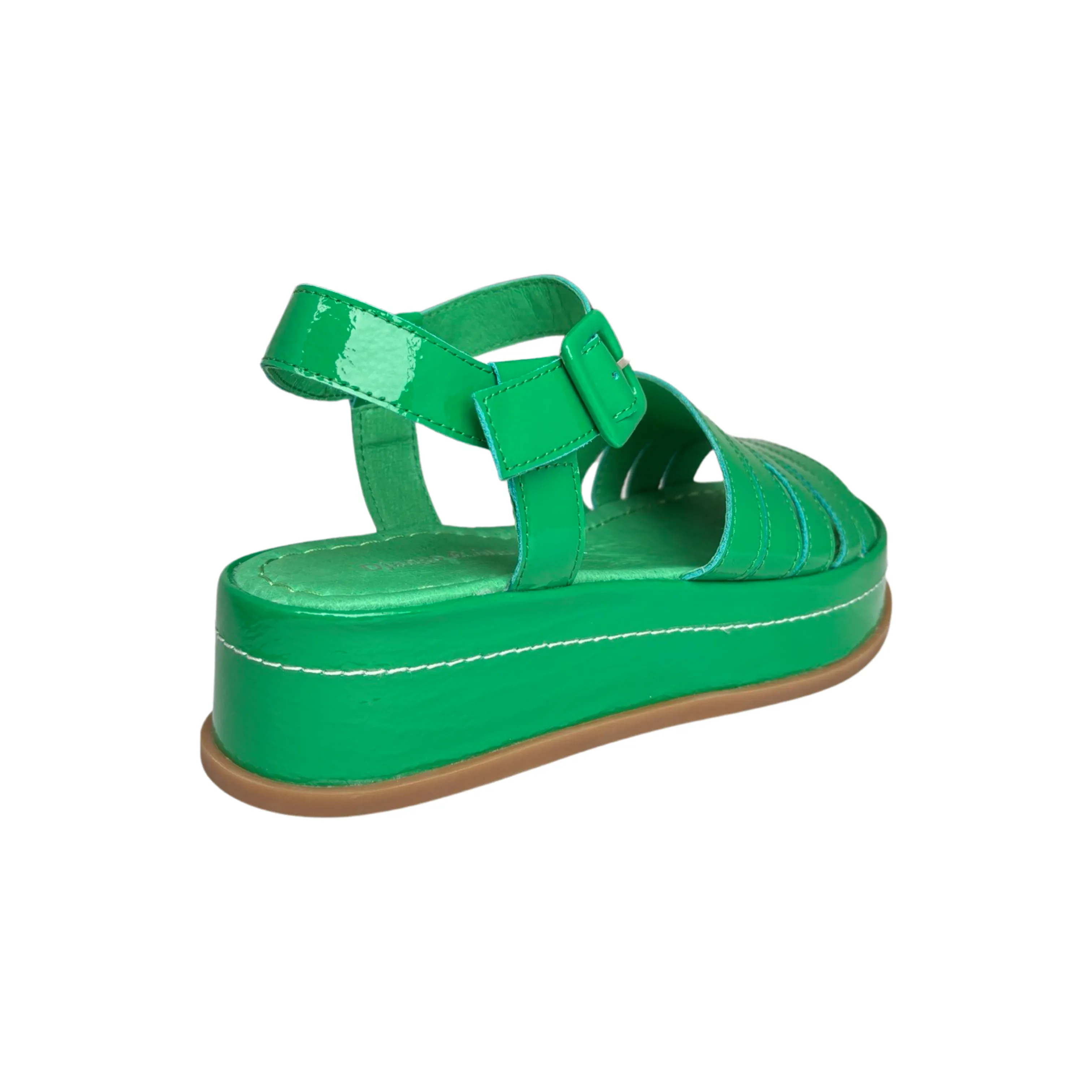 Wollie Emerald Patent platform Sandal