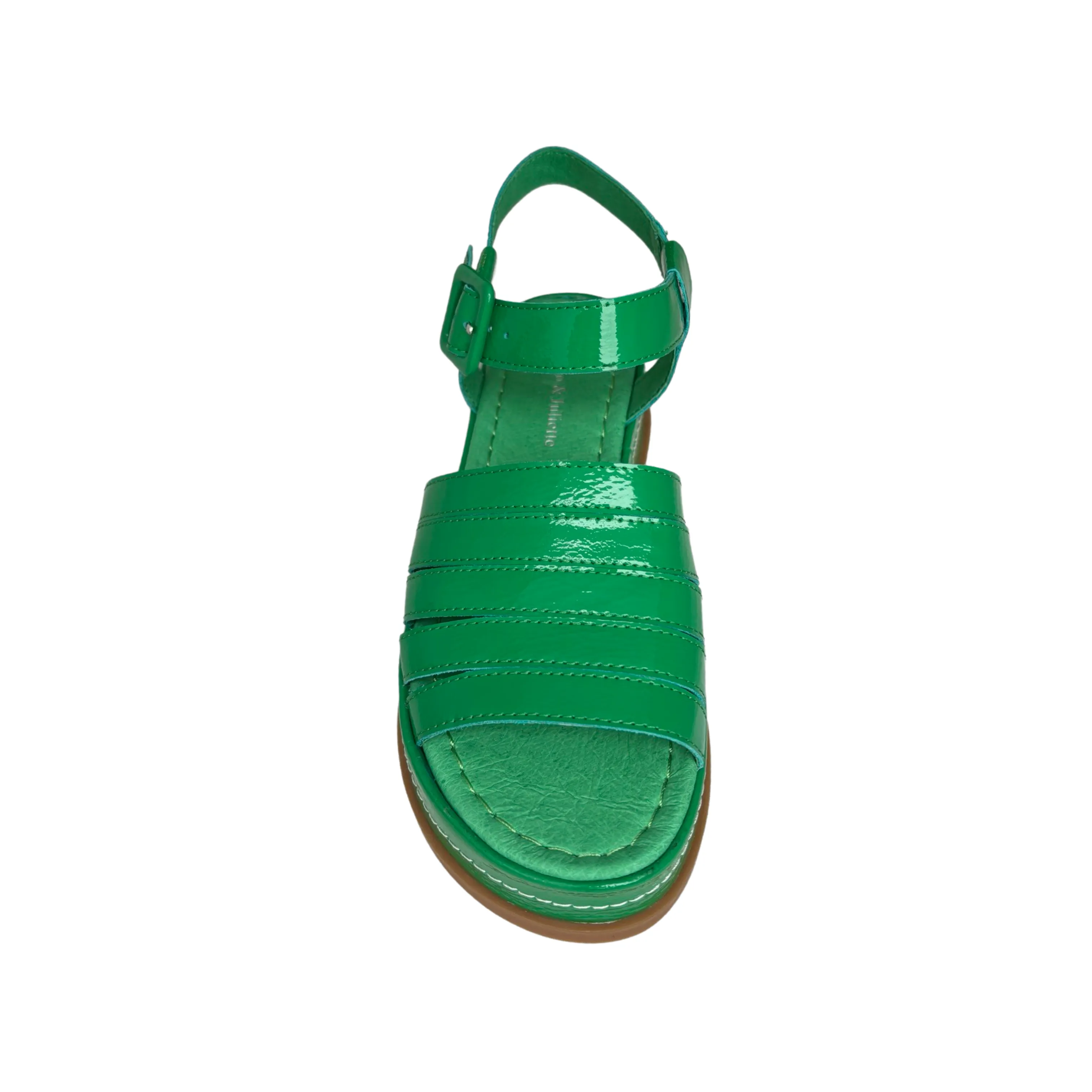 Wollie Emerald Patent platform Sandal