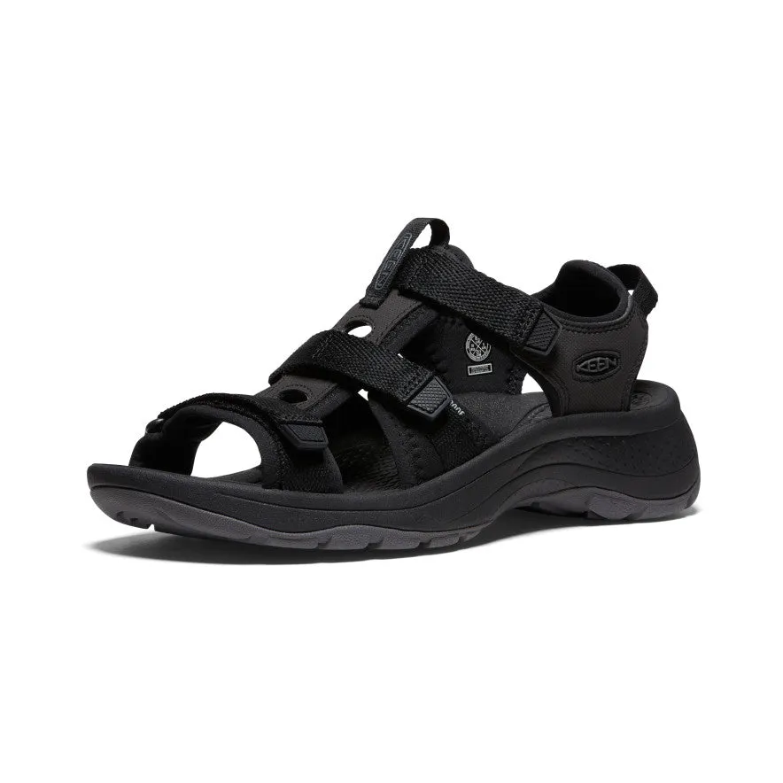 Women's Astoria West Open-Toe  |  Black/Black