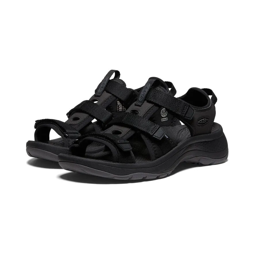 Women's Astoria West Open-Toe  |  Black/Black