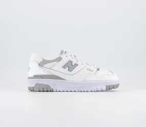 Womens New Balance BB550 Grey Off White White Trainers