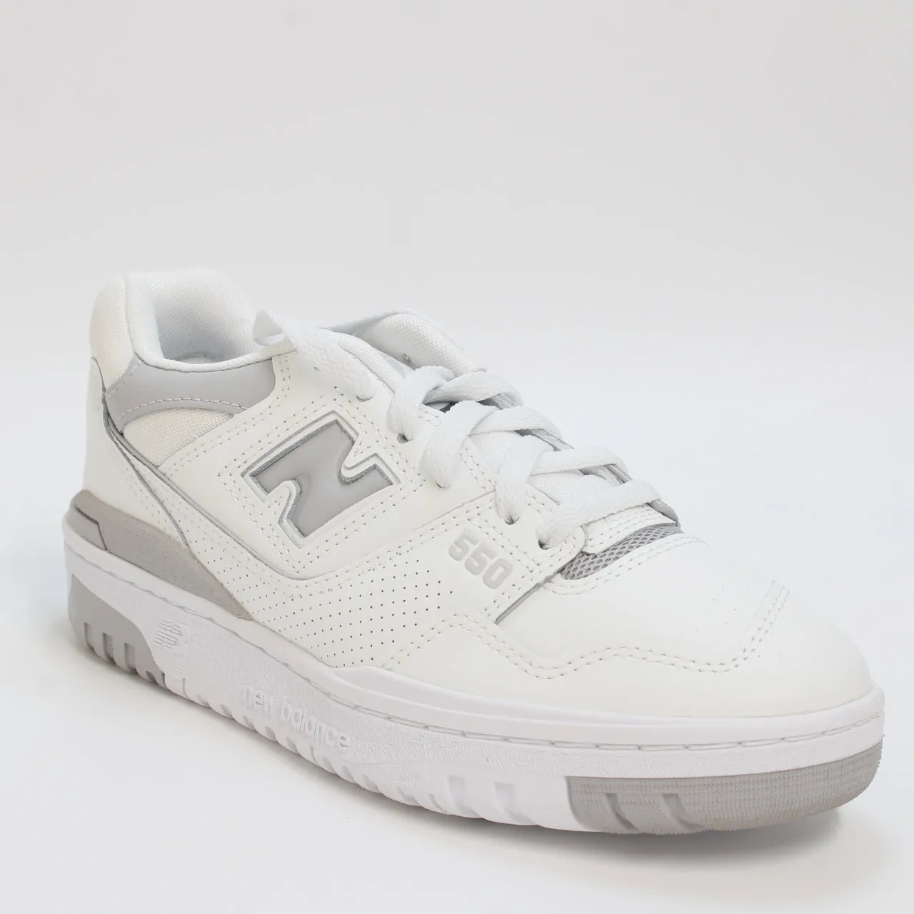 Womens New Balance BB550 Grey Off White White Trainers